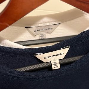 Club Monaco pique tee X 2 Navy and white